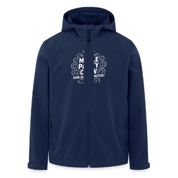 Malle Party Crew Vom Allerfeinsten - Recycelte Männer Softshell-Jacke von Stanley/Stella - Navy - Vorne - AI Model Male 185 light (185cm)