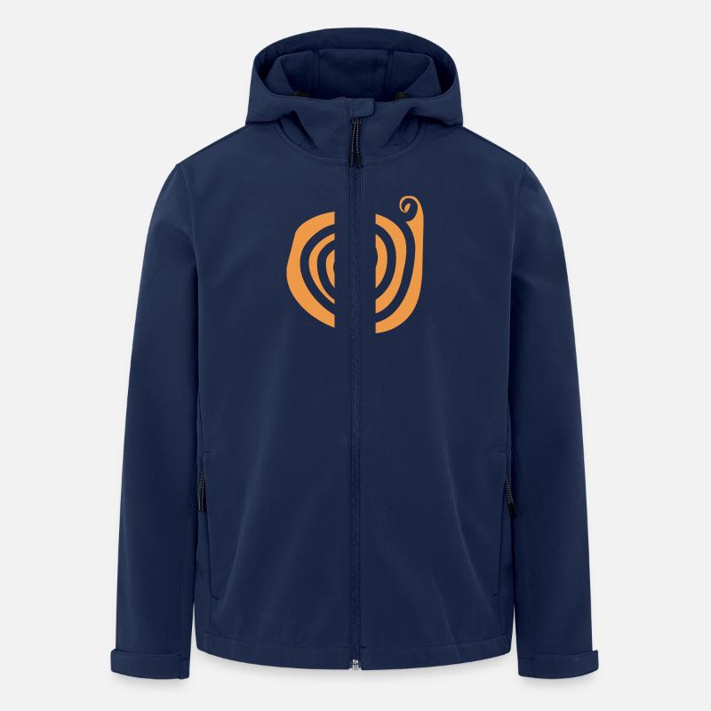 spiral_2 - Recycelte Männer Softshell-Jacke von Stanley/Stella - Navy