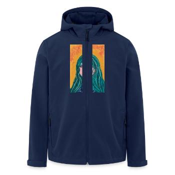 Celestia - Recycelte Männer Softshell-Jacke von Stanley/Stella - Navy - Vorne - AI Model Male 185 light (185cm)