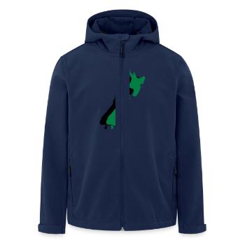 new zealand - Veste softshell homme en polyester recyclé Stanley/Stella - marine - Devant - AI Model Male 185 light (185cm)