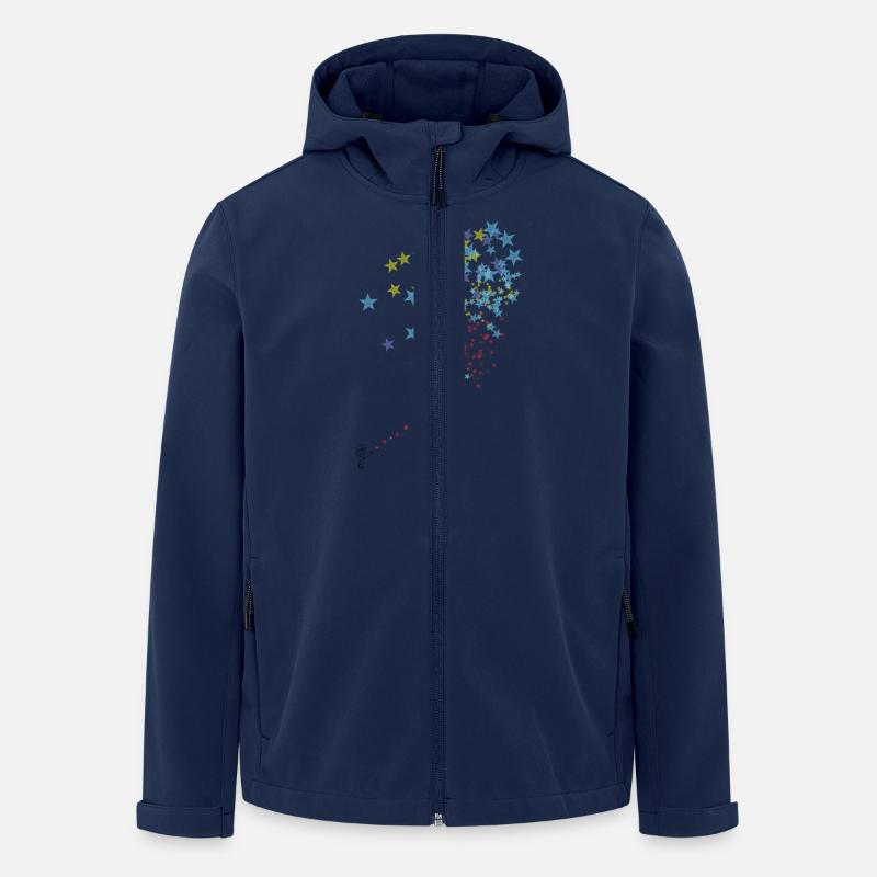 Starman - Recycelte Männer Softshell-Jacke von Stanley/Stella - Navy