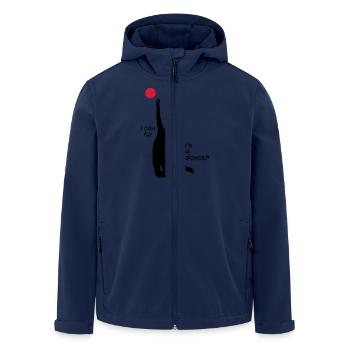 Volleyball - Recycelte Männer Softshell-Jacke von Stanley/Stella - Navy - Vorne - AI Model Male 185 light (185cm)