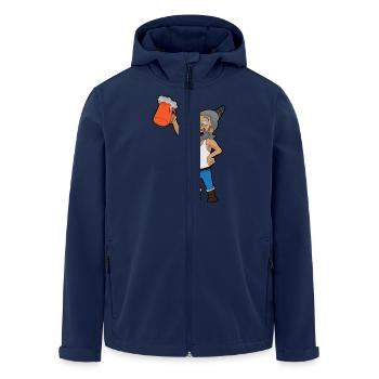 Birthday Boy - Men’s Recycled Softshell Jacket by Stanley/Stella - navy - Front - AI Model Male 185 light (185cm)