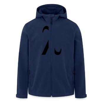 lambda greek - Recycelte Männer Softshell-Jacke von Stanley/Stella - Navy - Vorne - AI Model Male 185 light (185cm)