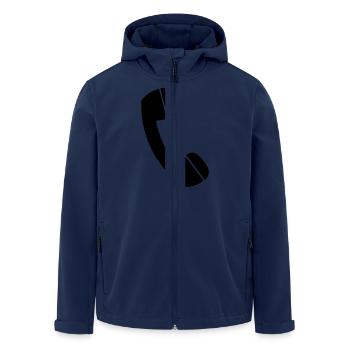 Telefon - Recycelte Männer Softshell-Jacke von Stanley/Stella - Navy - Vorne - AI Model Male 185 light (185cm)