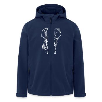 Elephant - Men’s Recycled Softshell Jacket by Stanley/Stella - navy - Front - AI Model Male 185 light (185cm)