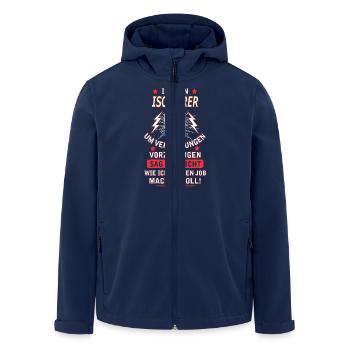 ISOLIERER - Recycelte Männer Softshell-Jacke von Stanley/Stella - Navy - Vorne - AI Model Male 185 light (185cm)