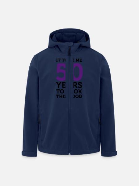 Es hat 50 Jahre gedauert, um so gut auszusehen! - Recycelte Männer Softshell-Jacke von Stanley/Stella - Navy