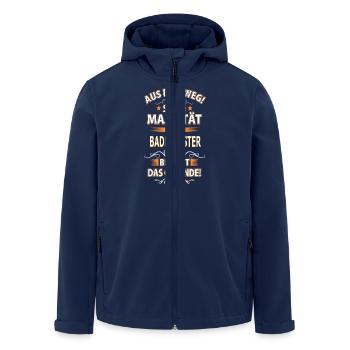 BADEMEISTER - Recycelte Männer Softshell-Jacke von Stanley/Stella - Navy - Vorne - AI Model Male 185 light (185cm)