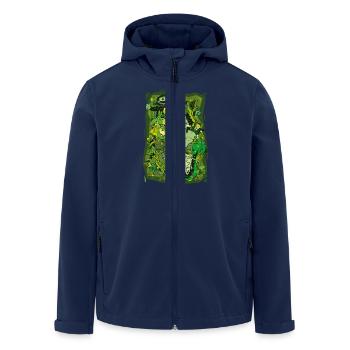 lsd_absinth - Recycelte Männer Softshell-Jacke von Stanley/Stella - Navy - Vorne - AI Model Male 185 light (185cm)