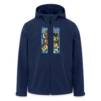 pirate pack - Men’s Recycled Softshell Jacket by Stanley/Stella - navy - Front - AI Model Male 185 light (185cm)