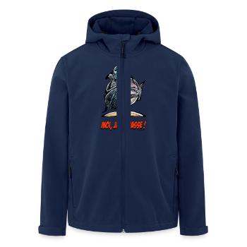 Die Taube, Me I-Jagd! - Recycelte Männer Softshell-Jacke von Stanley/Stella - Navy - Vorne - AI Model Male 185 light (185cm)