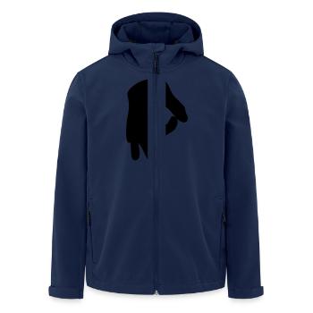 Reingelegt (Handzeichen) - Recycelte Männer Softshell-Jacke von Stanley/Stella - Navy - Vorne - AI Model Male 185 light (185cm)