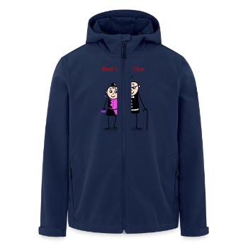 Best Oma & Opa - Men’s Recycled Softshell Jacket by Stanley/Stella - navy - Front - AI Model Male 185 light (185cm)