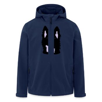 "Velvet" head - Men’s Recycled Softshell Jacket by Stanley/Stella - navy - Front - AI Model Male 185 light (185cm)