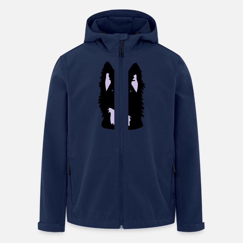 Velvet Kopfbild Vektor - Recycelte Männer Softshell-Jacke von Stanley/Stella - Navy