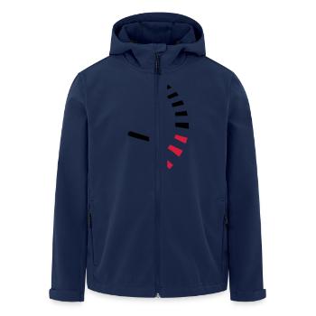 Speed - Men’s Recycled Softshell Jacket by Stanley/Stella - navy - Front - AI Model Male 185 light (185cm)