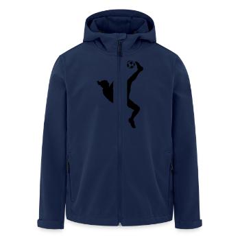 Ibra returned freestyle football - Men’s Recycled Softshell Jacket by Stanley/Stella - navy - Front - AI Model Male 185 light (185cm)