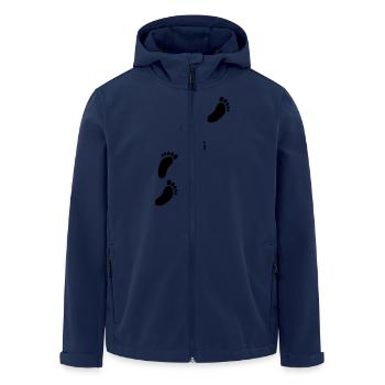 Strand - Recycelte Männer Softshell-Jacke von Stanley/Stella - Navy - Vorne - AI Model Male 185 light (185cm)