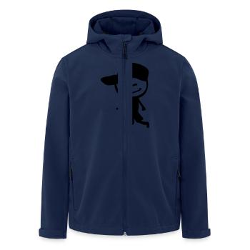 Smile boy in cap - Men’s Recycled Softshell Jacket by Stanley/Stella - navy - Front - AI Model Male 185 light (185cm)