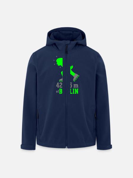 Inlineskating Marathon Berlin 42.195 m - Recycelte Männer Softshell-Jacke von Stanley/Stella - Navy