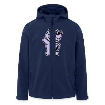 Turtle - Recycelte Männer Softshell-Jacke von Stanley/Stella - Navy - Vorne - AI Model Male 185 light (185cm)