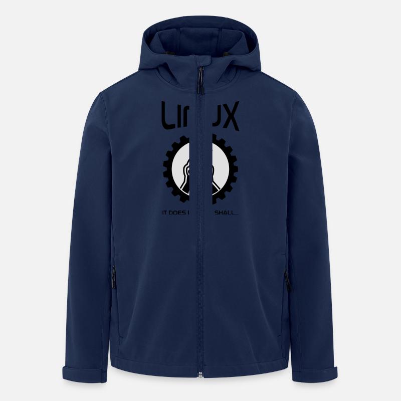 linux does what it shall - Men’s Recycled Softshell Jacket by Stanley/Stella - navy