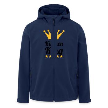 Kitchen King - Recycelte Männer Softshell-Jacke von Stanley/Stella - Navy - Vorne - AI Model Male 185 light (185cm)