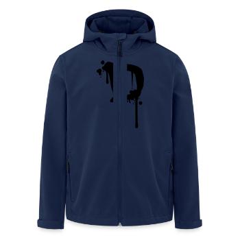 Graffiti D tombe jet de sang Farbklex - Veste softshell homme en polyester recyclé Stanley/Stella - marine - Devant - AI Model Male 185 light (185cm)