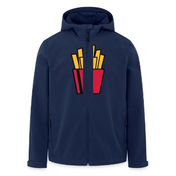 French Fries - Men’s Recycled Softshell Jacket by Stanley/Stella - navy - Front - AI Model Male 185 light (185cm)