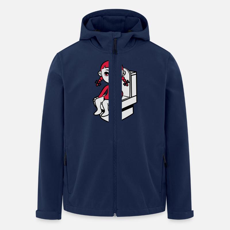 wc kleines mädchen - Recycelte Männer Softshell-Jacke von Stanley/Stella - Navy