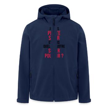 Soeur Soeurette Frère Naissance Bébé Sœur - Veste softshell homme en polyester recyclé Stanley/Stella - marine - Devant - AI Model Male 185 light (185cm)