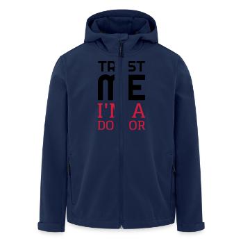 Arzt / Medizin / Ärztin / doctor - Recycelte Männer Softshell-Jacke von Stanley/Stella - Navy - Vorne - AI Model Male 185 light (185cm)