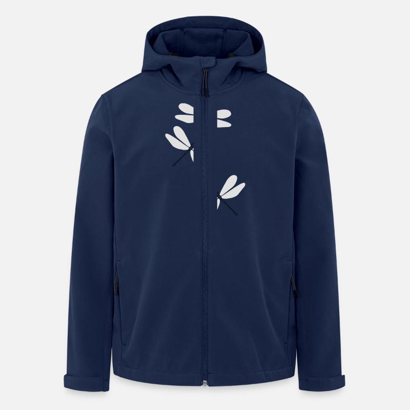 Libellules beu5 - Veste softshell homme en polyester recyclé Stanley/Stella - marine