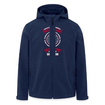 Sternzeichen Skorpion Horoskop - Recycelte Männer Softshell-Jacke von Stanley/Stella - Navy - Vorne - AI Model Male 185 light (185cm)