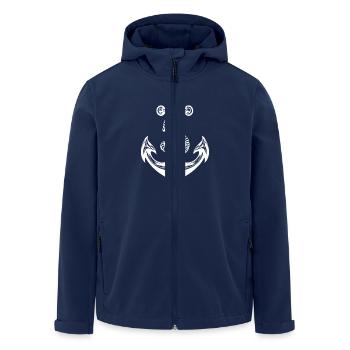 Anchor Harbour - Men’s Recycled Softshell Jacket by Stanley/Stella - navy - Front - AI Model Male 185 light (185cm)