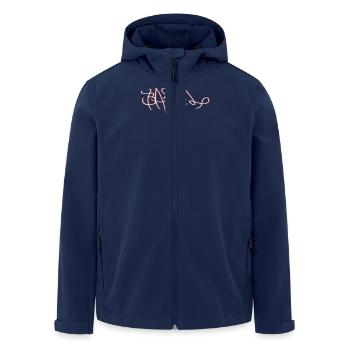 Basel City - Recycelte Männer Softshell-Jacke von Stanley/Stella - Navy - Vorne - AI Model Male 185 light (185cm)