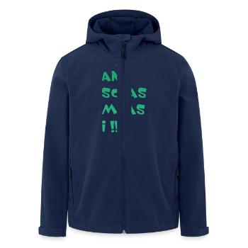 An Schas muas i - Recycelte Männer Softshell-Jacke von Stanley/Stella - Navy - Vorne - AI Model Male 185 light (185cm)