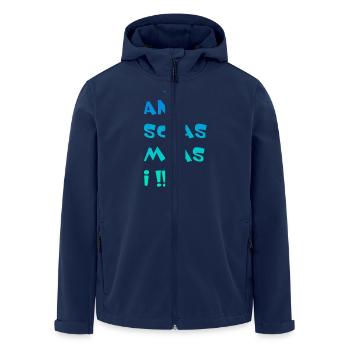 An Schas muas i - Recycelte Männer Softshell-Jacke von Stanley/Stella - Navy - Vorne - AI Model Male 185 light (185cm)