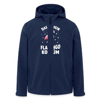 Das ist mein Flamingo Kostüm - Recycelte Männer Softshell-Jacke von Stanley/Stella - Navy - Vorne - AI Model Male 185 light (185cm)