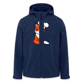 Fox Chef's Hat Chef Cooking Restaurant Kitchen - Men’s Recycled Softshell Jacket by Stanley/Stella - navy - Front - AI Model Male 185 light (185cm)