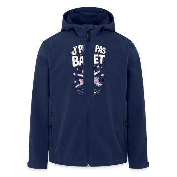 J'peux pas j'ai ballet - Veste softshell homme en polyester recyclé Stanley/Stella - marine - Devant - AI Model Male 185 light (185cm)