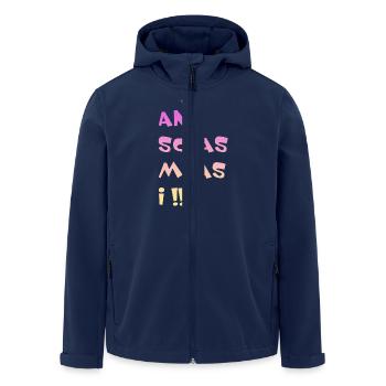 An Schas muas i - Recycelte Männer Softshell-Jacke von Stanley/Stella - Navy - Vorne - AI Model Male 185 light (185cm)
