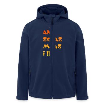 An Schas muas i - Recycelte Männer Softshell-Jacke von Stanley/Stella - Navy - Vorne - AI Model Male 185 light (185cm)