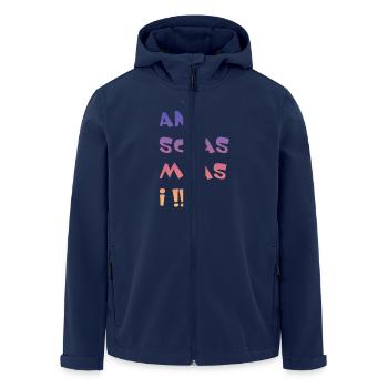 An Schas muas i - Recycelte Männer Softshell-Jacke von Stanley/Stella - Navy - Vorne - AI Model Male 185 light (185cm)