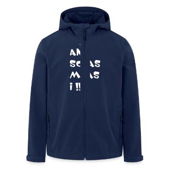 An Schas muas i - Recycelte Männer Softshell-Jacke von Stanley/Stella - Navy - Vorne - AI Model Male 185 light (185cm)