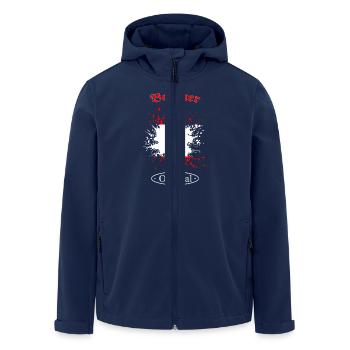Berlin - Recycelte Männer Softshell-Jacke von Stanley/Stella - Navy - Vorne - AI Model Male 185 light (185cm)