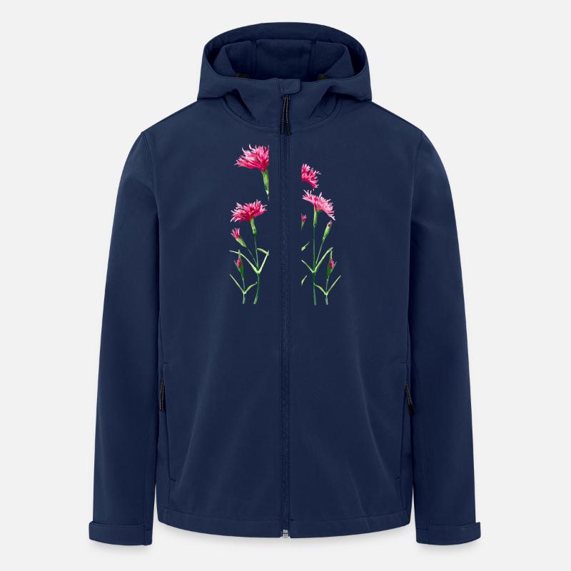 Fleur - Veste softshell homme en polyester recyclé Stanley/Stella - marine