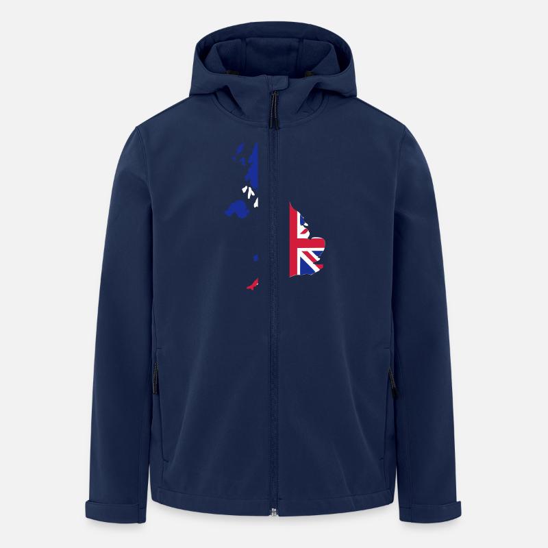 UK Grossbritannien - Recycelte Männer Softshell-Jacke von Stanley/Stella - Navy