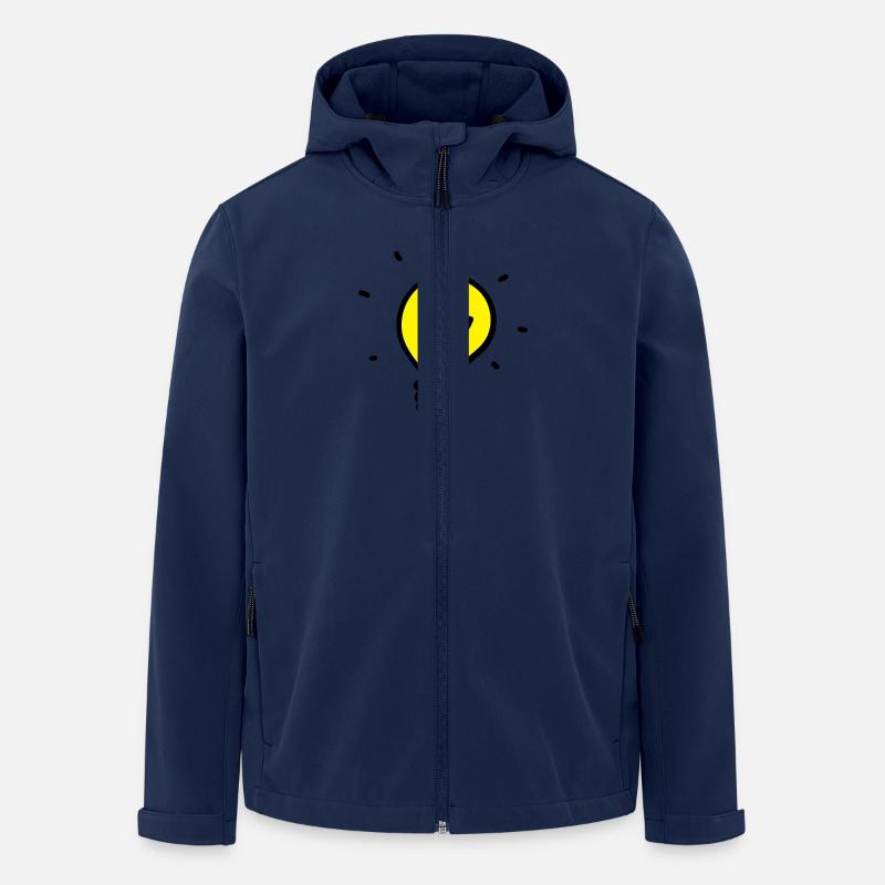 Glühbirne - Idee 3 - Recycelte Männer Softshell-Jacke von Stanley/Stella - Navy